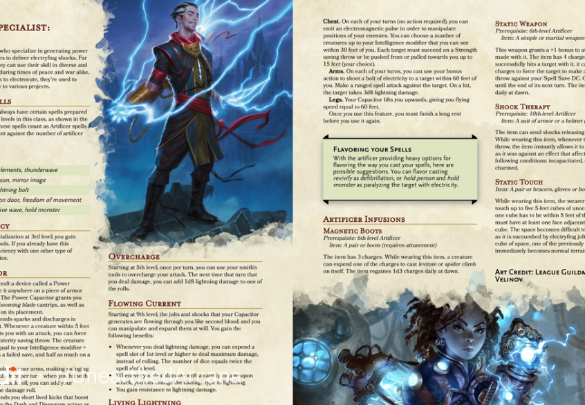 Artificer Guide 5e Tasha – Yoiki Guide