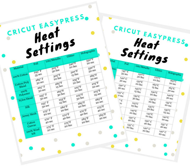 cricut easy press t shirt setting